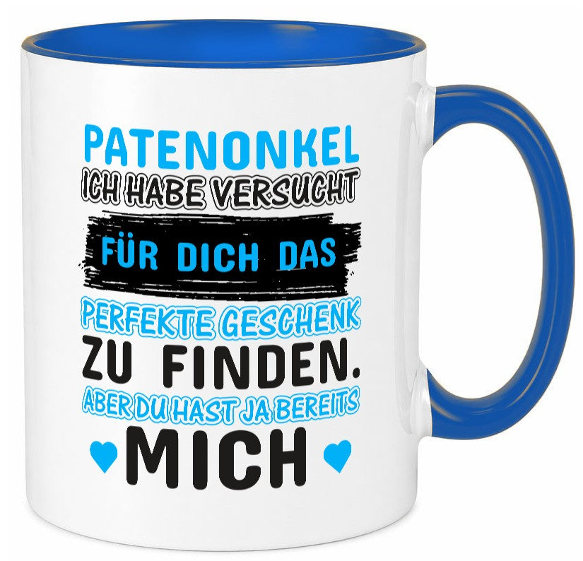 Patenonkel Tasse | lustiger Spruch Pate Onkel Geschenkidee Humor