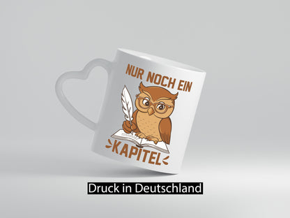 Nur noch ein Kapitel | Eule Geschenkidee Humor Tasse