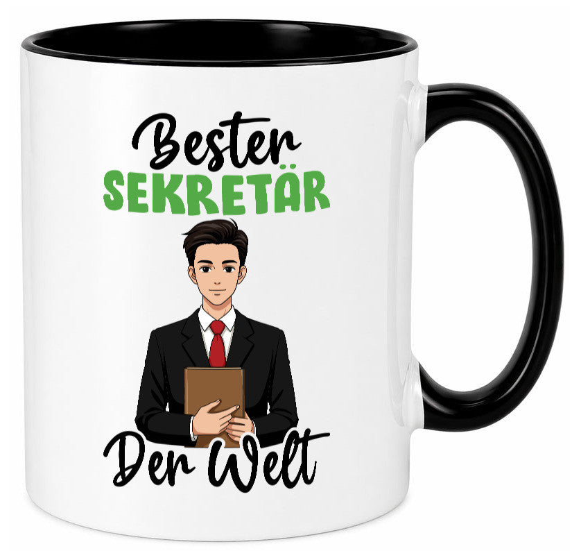 Bester Sekretär | Büro v2 lustiger Spruch Geschenk Arbeit Kollegen Tasse