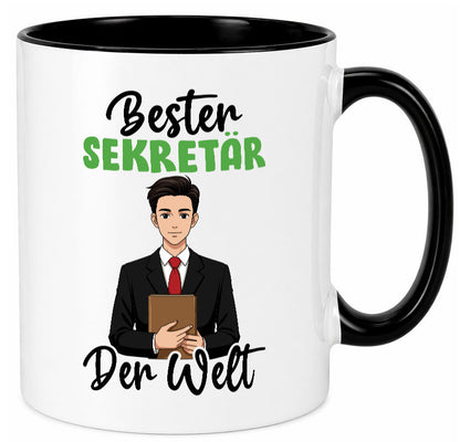 Bester Sekretär | Büro v2 lustiger Spruch Geschenk Arbeit Kollegen Tasse