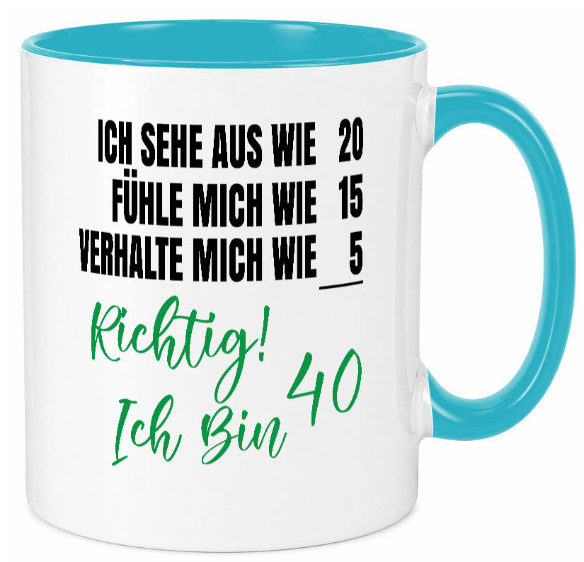 Ich bin Jung | 40 Geburtstag Verhalte mich wie ein Kind Geschenk Geschenkidee