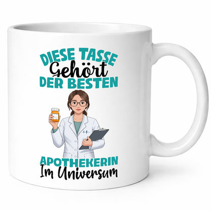 Im Universum: Apothekerin | Apotheke Pharmazie lustiger Spruch Geschenk Humor