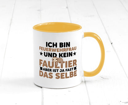 Ich bin kein Faultier: Feuerwehrfrau | Feuerwehr lustiger Spruch Geschenk