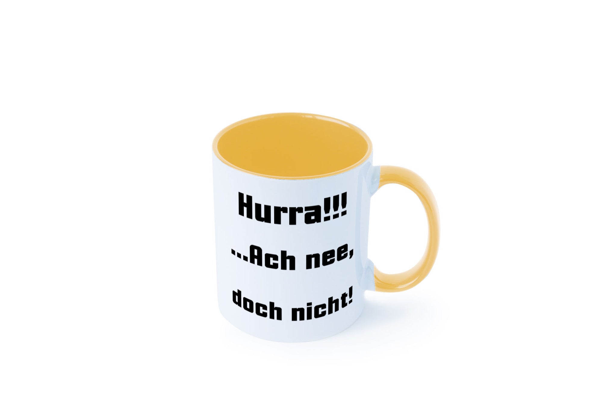 Hurta ach nee, doch nicht Geschenk Humor Geschenkidee lustiger Spruch Tasse