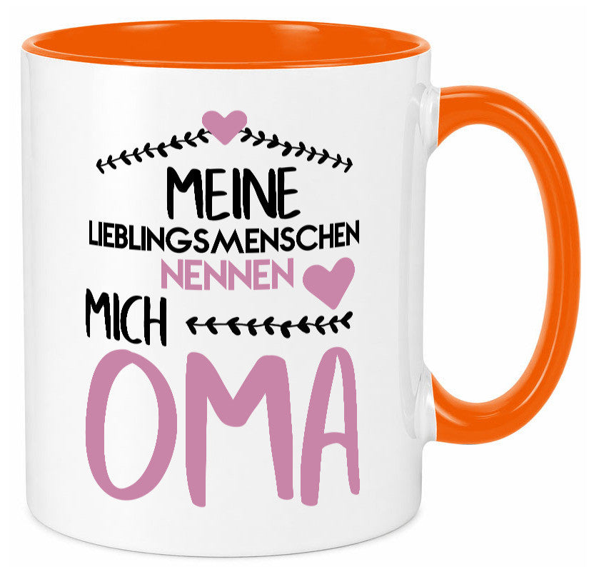 Oma Tasse | Lieblingsmenschen Großmutter Herzen lustiger Spruch Geschenk