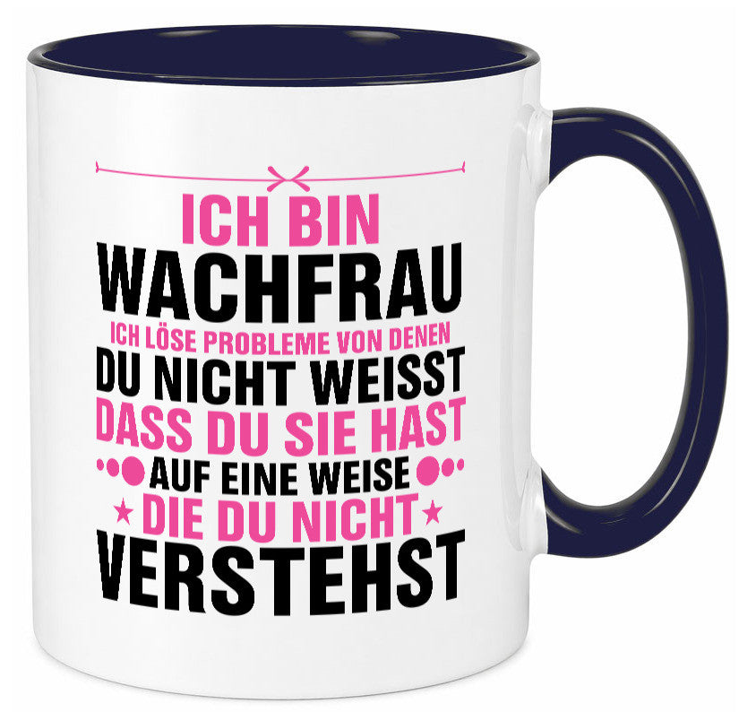 Löse Probleme: Wachfrau | Wachpersonal Nachtwächter Geschenk Humor Geschenkidee