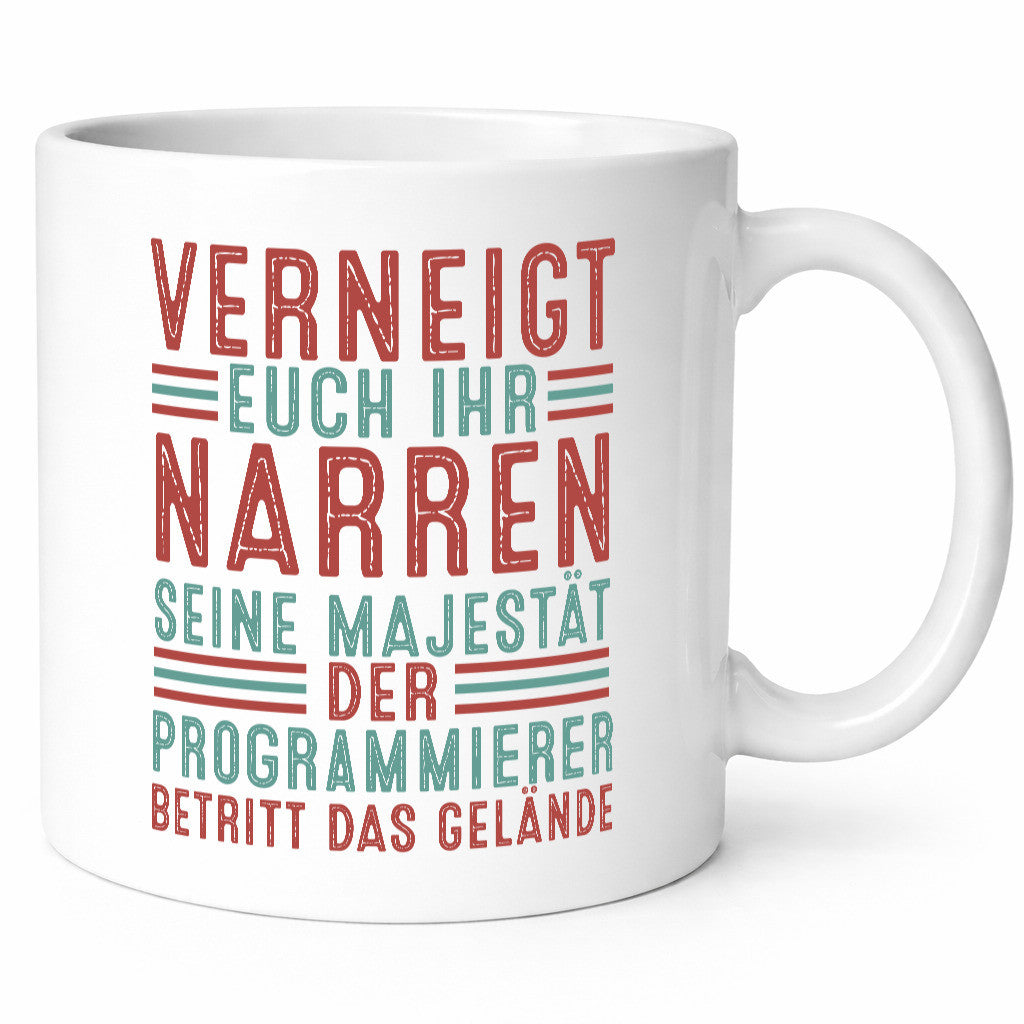Verneigt euch: Programmierer | Software Entwickler Geschenkidee Humor Tasse