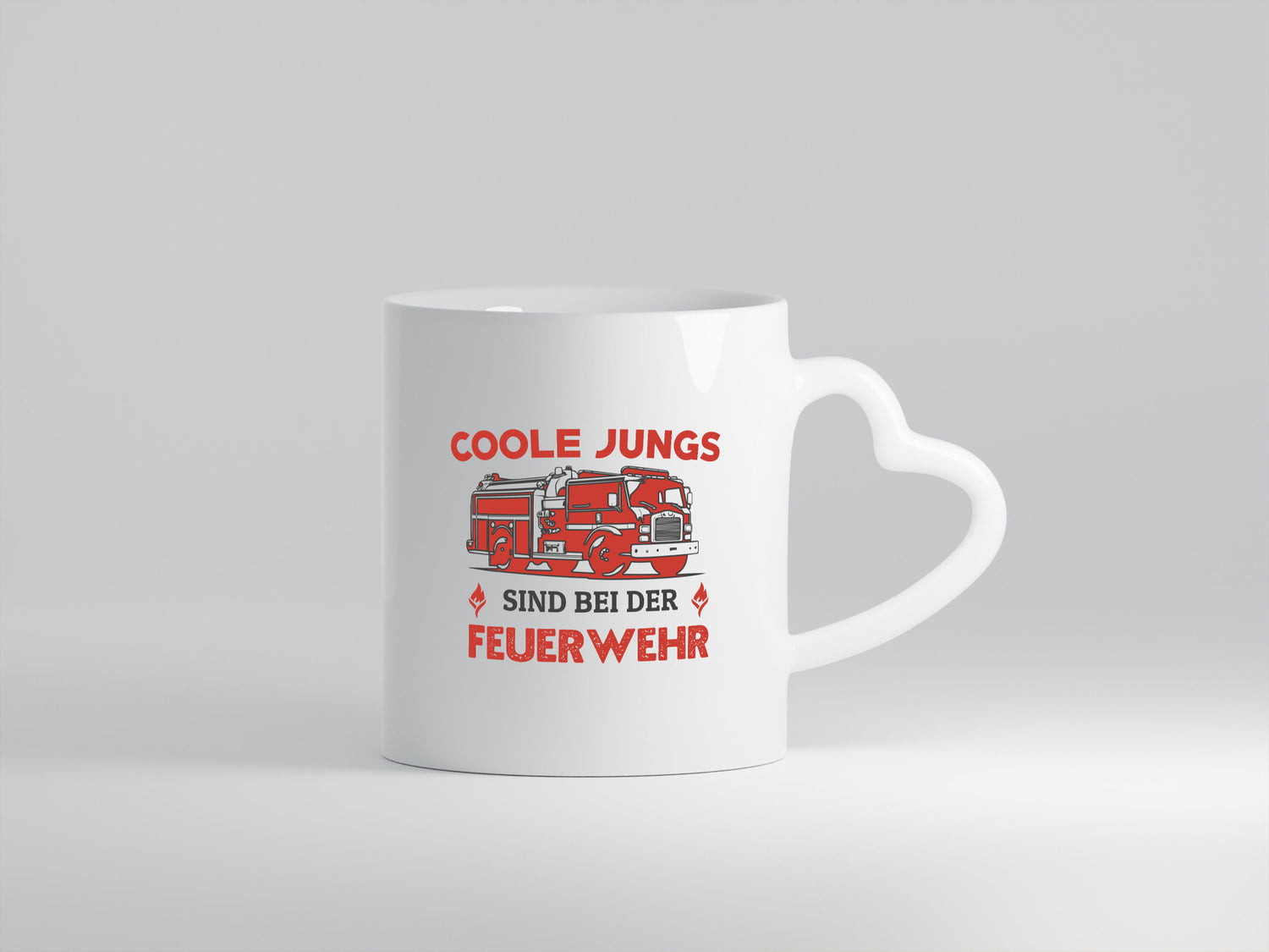 Coole Jungs sind bei der Feuerwehr | Feuerwehrmann lustiger Spruch Geschenk