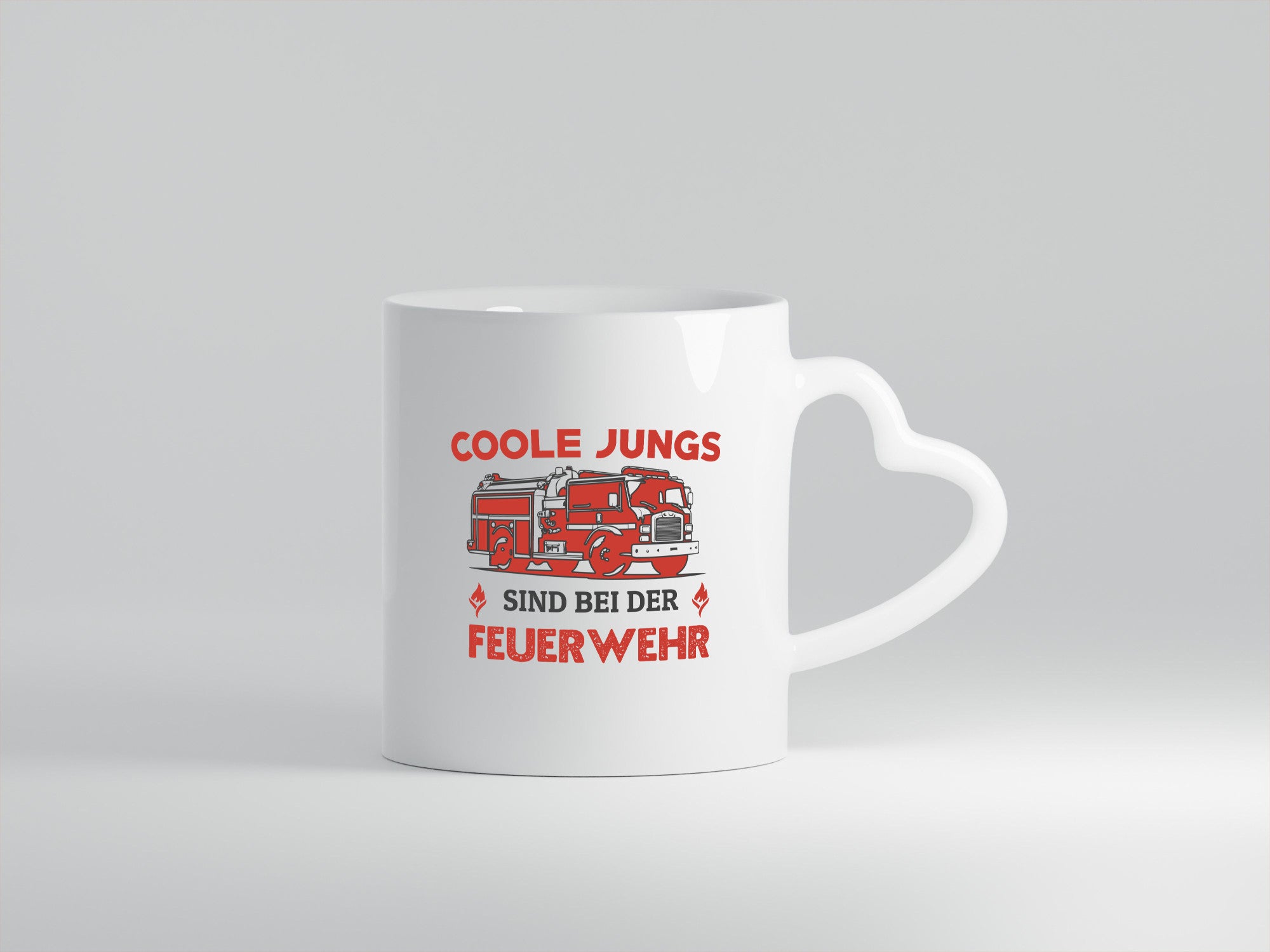Coole Jungs sind bei der Feuerwehr | Feuerwehrmann lustiger Spruch Geschenk