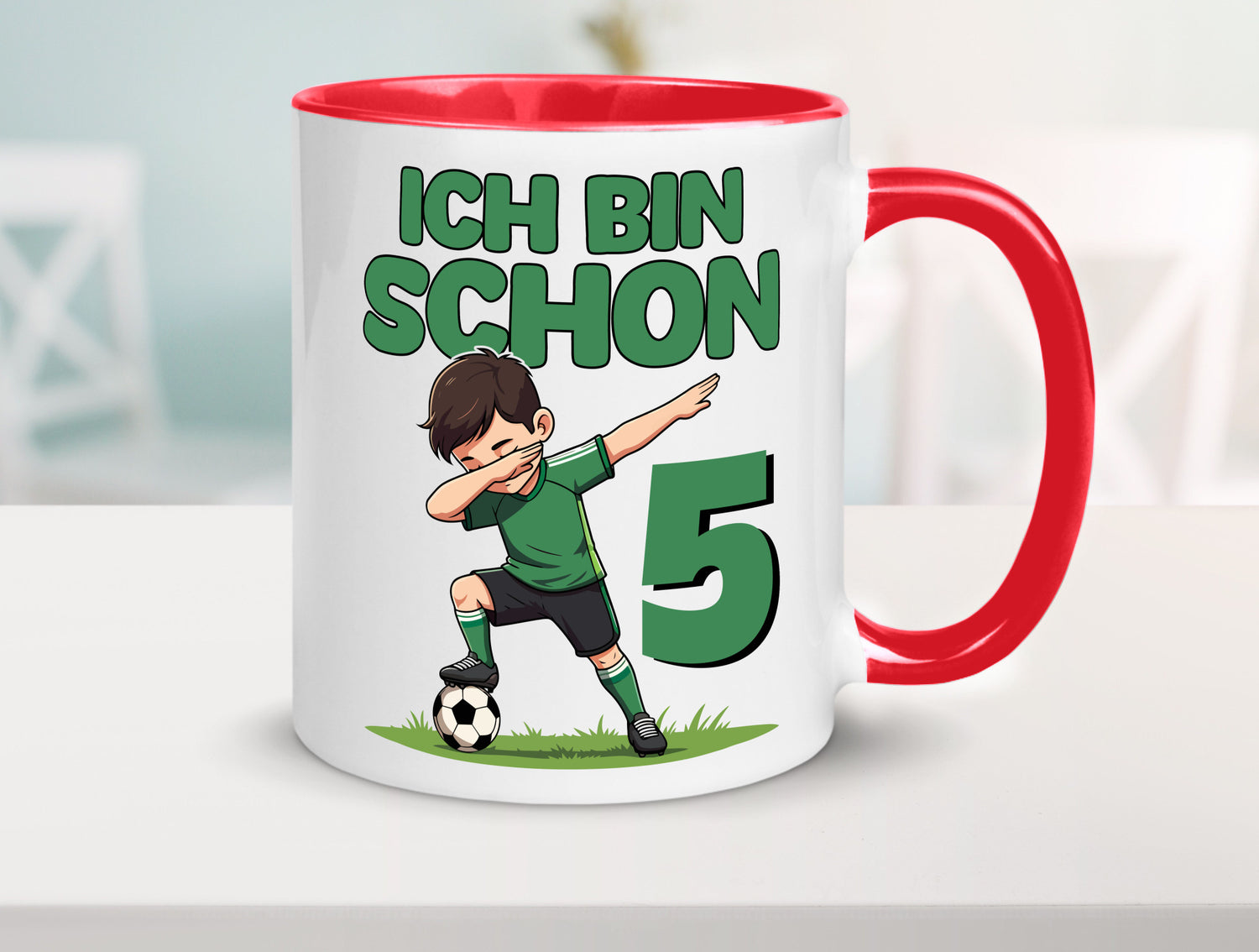 5. Geburtstag | 5 Jahre Fußballer lustiger Spruch Geschenk Geschenkidee Tasse