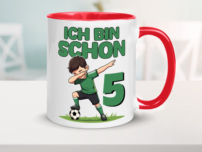 5. Geburtstag | 5 Jahre Fußballer lustiger Spruch Geschenk Geschenkidee Tasse