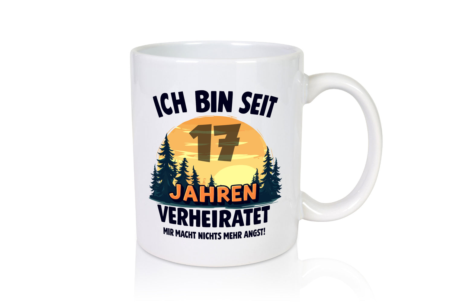 Ich bin Verheiratet | 17. Hochzeitstag Ehepaar v2 Geschenkidee Humor Tasse