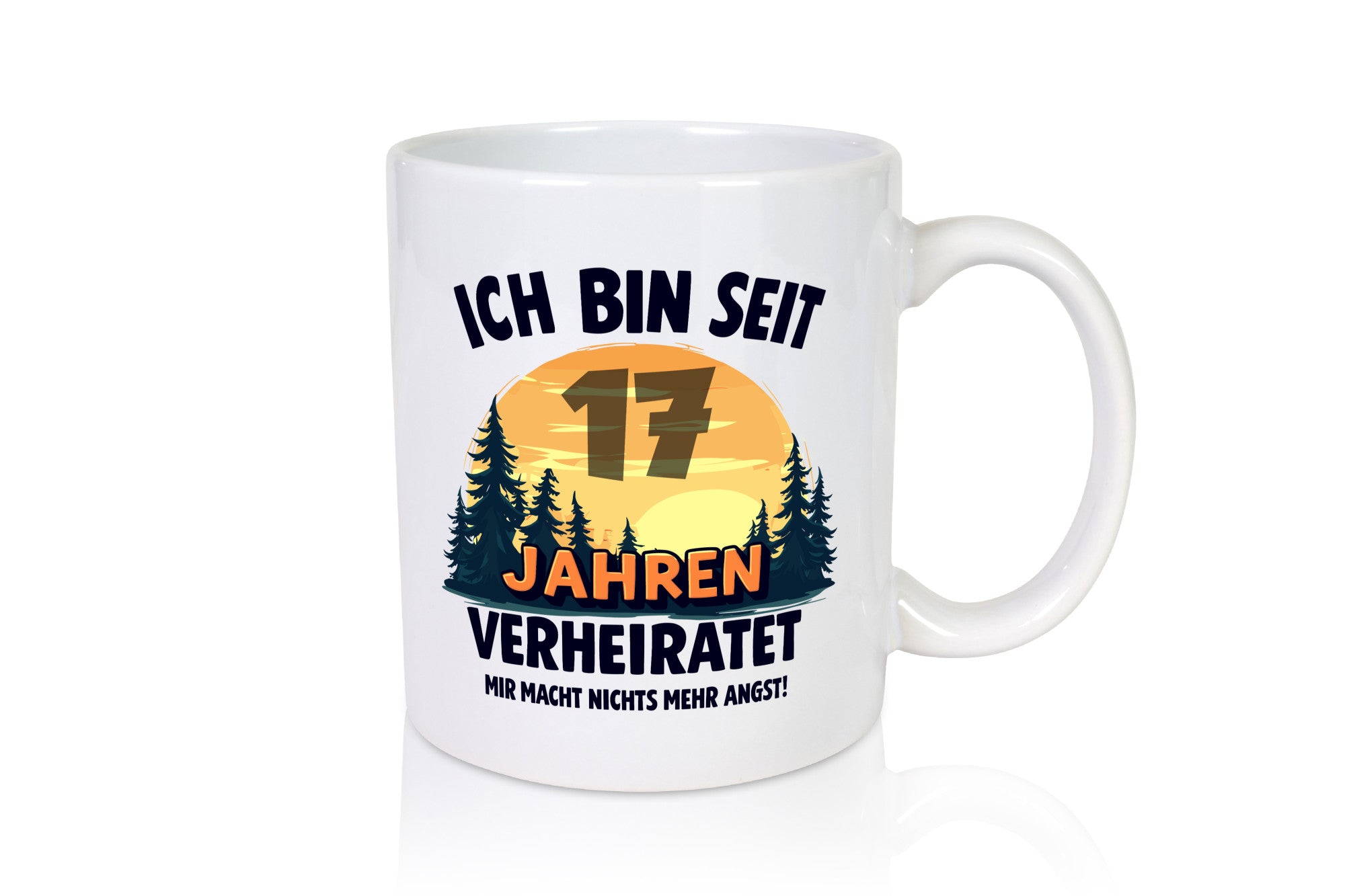 Ich bin Verheiratet | 17. Hochzeitstag Ehepaar v2 Geschenkidee Humor Tasse
