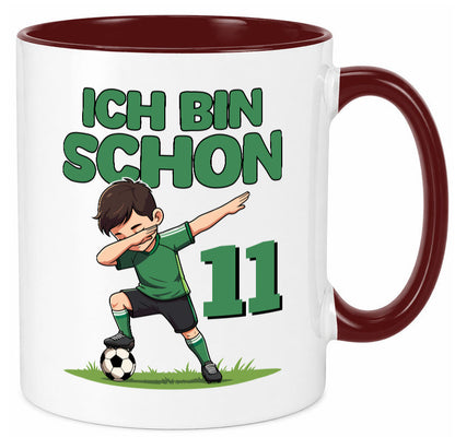 11. Geburtstag | 11 Jahre Fußballer Geschenkidee Humor Tasse
