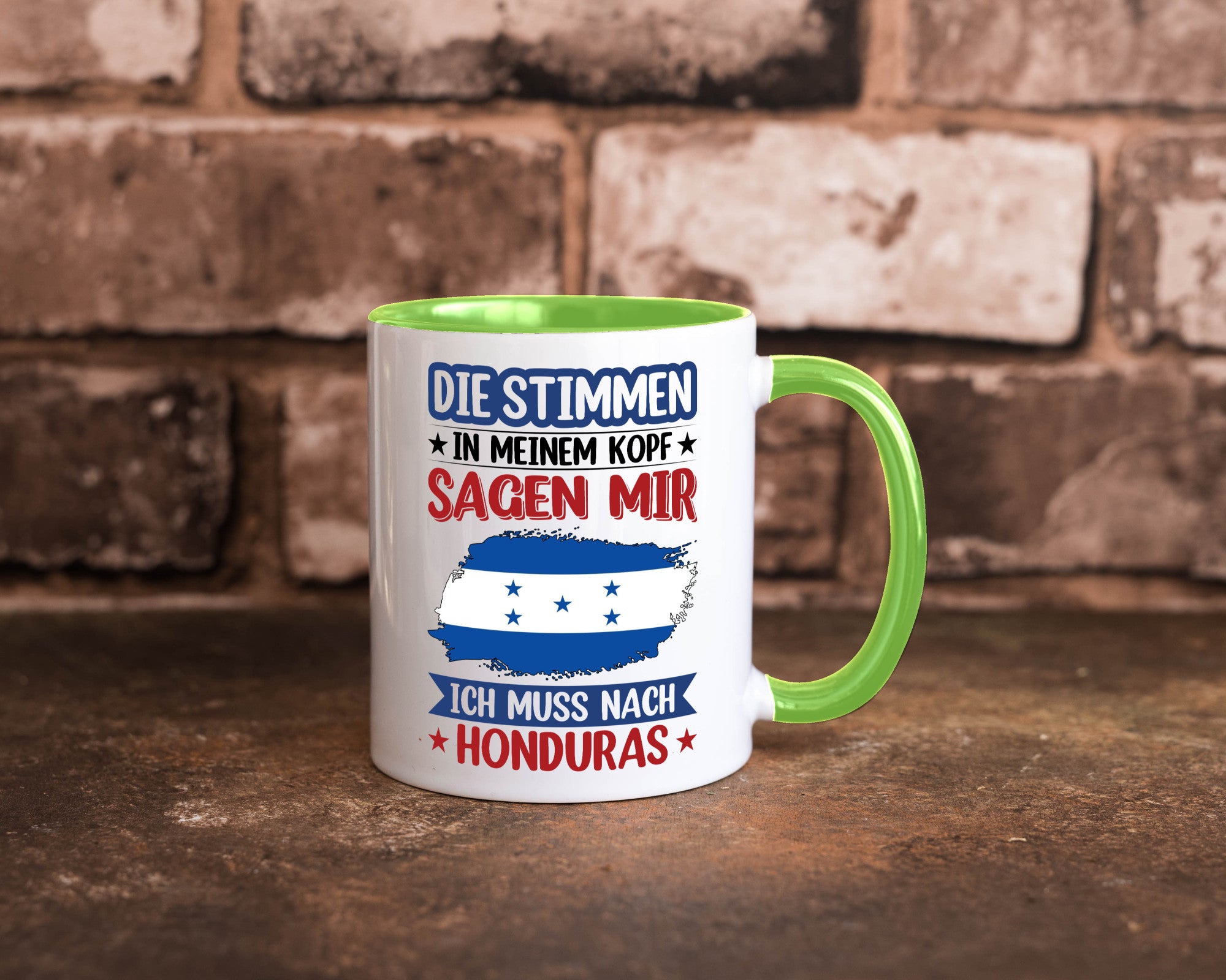 Honduras | Urlaub Stimmen in meinem Kopf Traumland Geschenkidee Humor Tasse