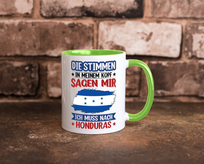 Honduras | Urlaub Stimmen in meinem Kopf Traumland Geschenkidee Humor Tasse