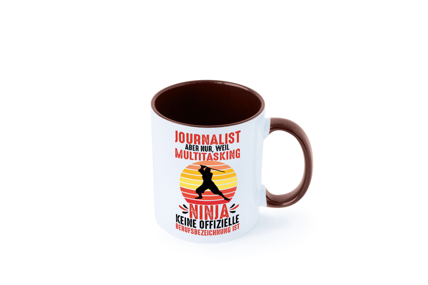 Journalist weil Multitasking Ninja kein Beruf ist Geschenk Arbeit Kollegen Büro