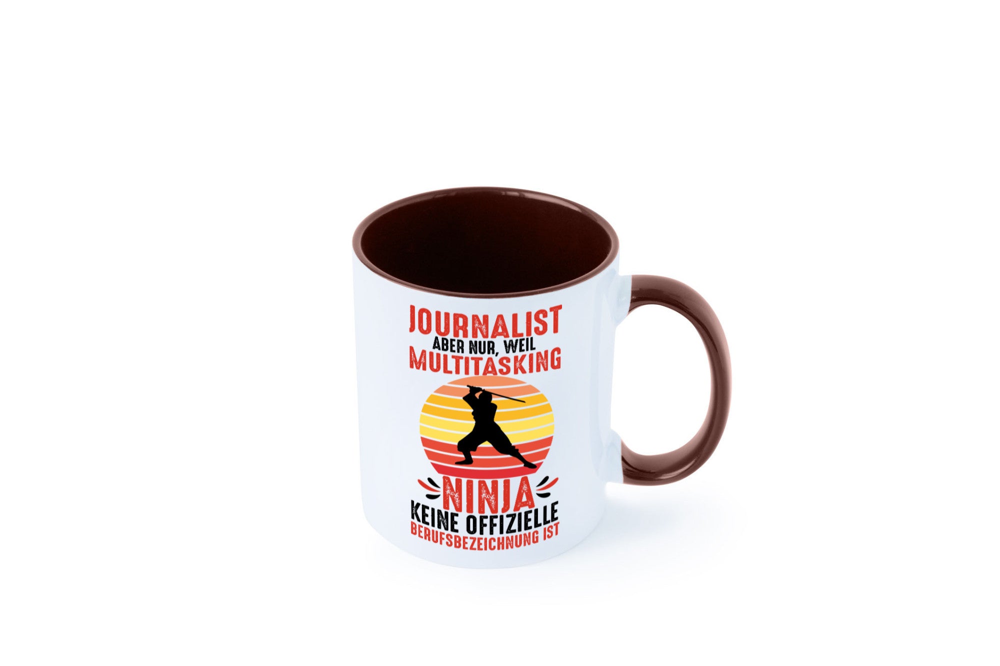 Journalist weil Multitasking Ninja kein Beruf ist Geschenk Arbeit Kollegen Büro