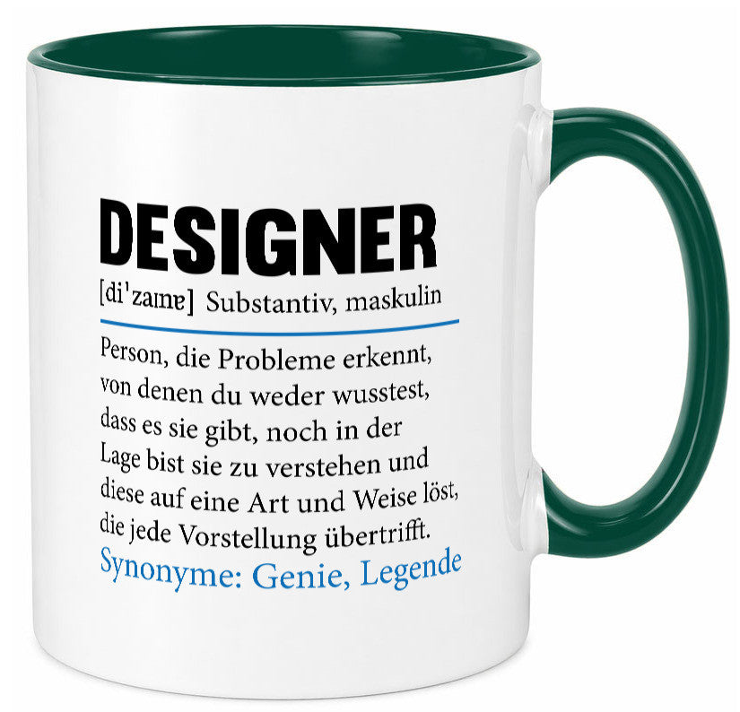 Designer Beruf | Gestalter Medien Schmuck Mode Geschenk Arbeit Kollegen Büro
