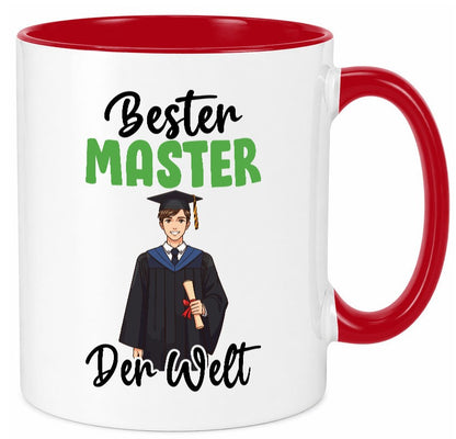 Bester Master | Universität Student v2 lustig Humor Geschenkidee Geschenk Tasse