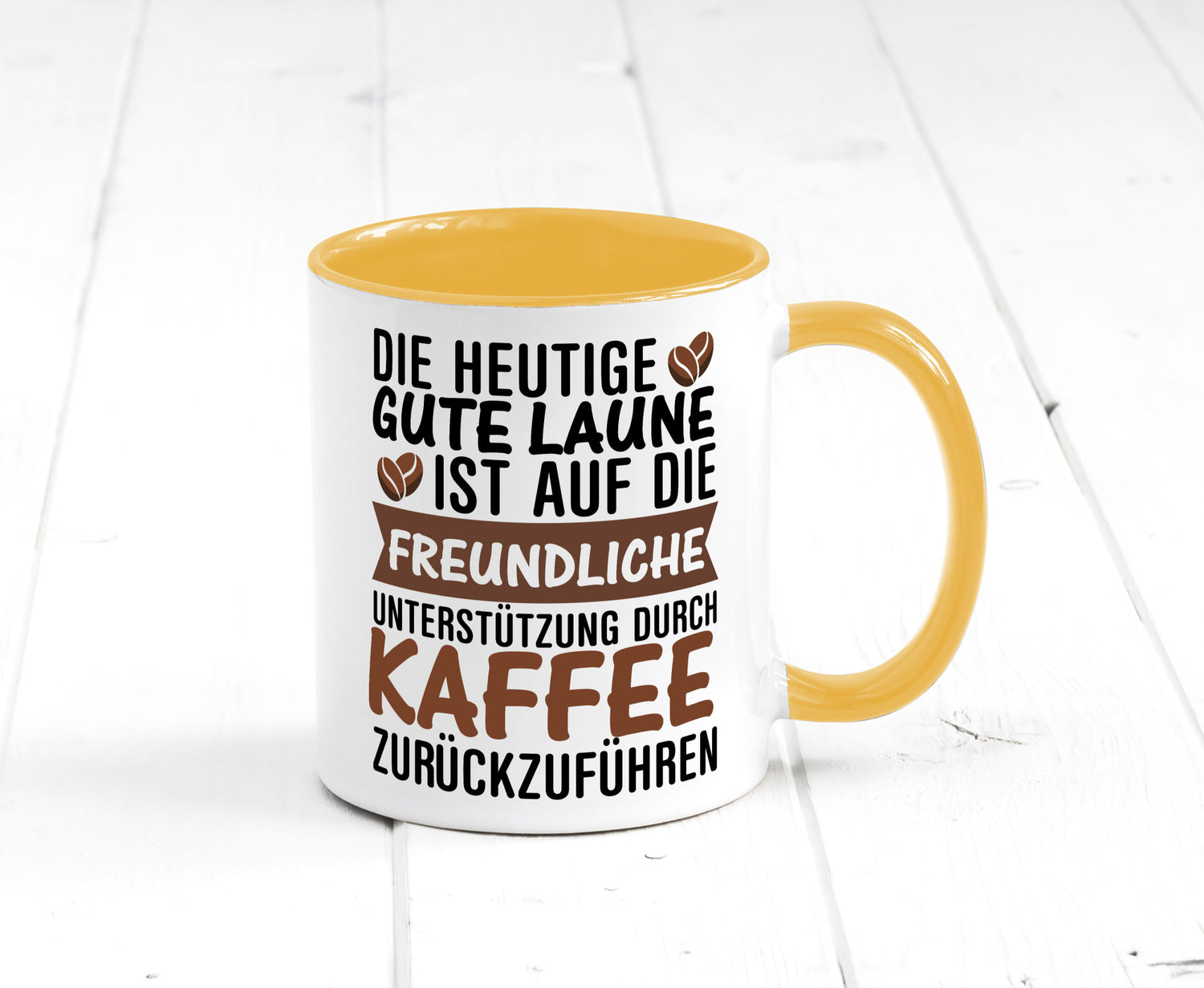 Unterstützung durch Kaffee | Kaffeliebhaber gute Laune Geschenk Humor
