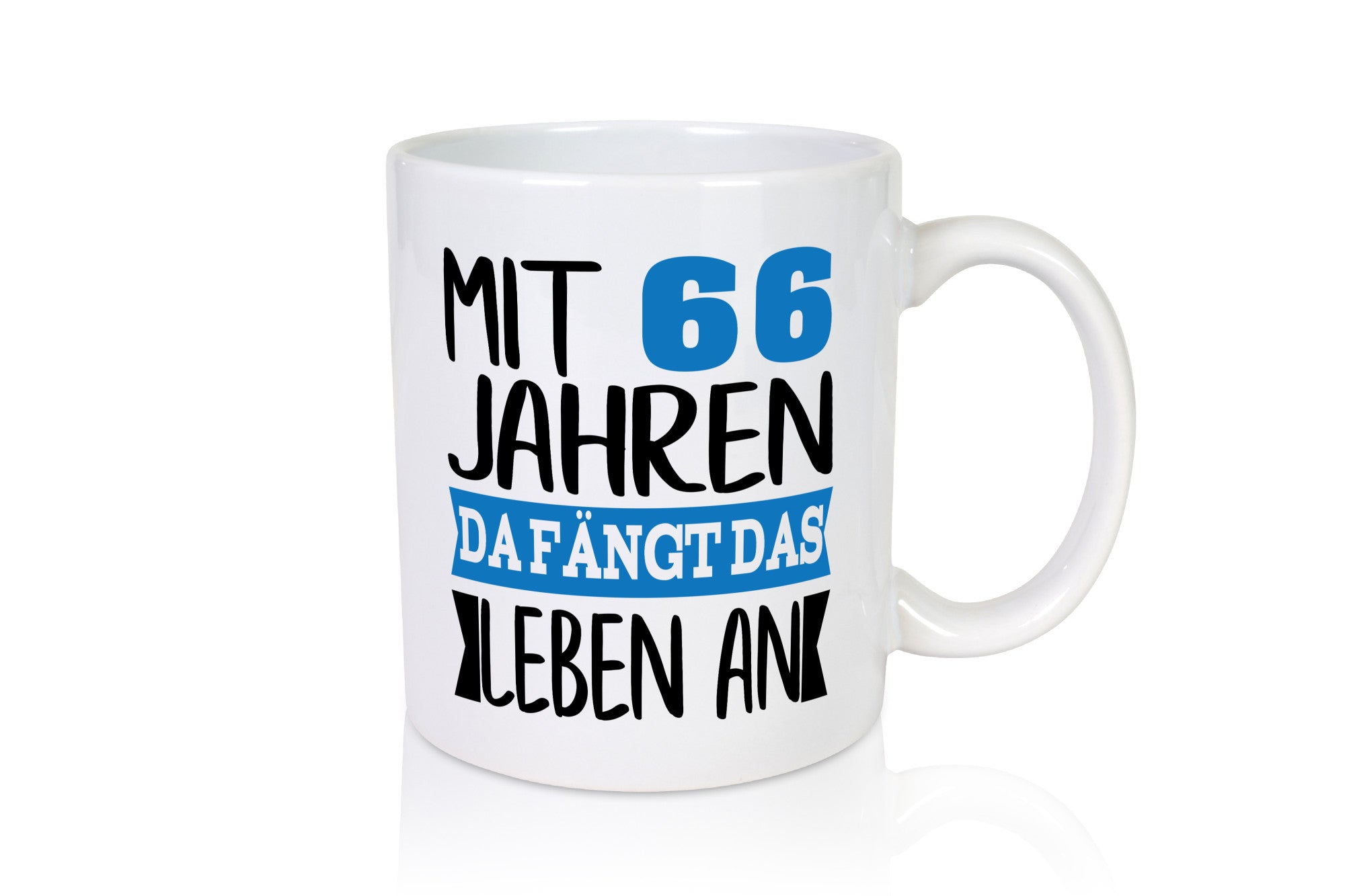 Mit 66 Jahren fängt das Leben an | 66. Geburtstag Rentner Geschenk Ruhestand