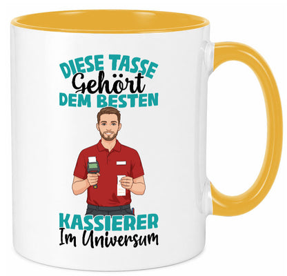Im Universum: Kassierer Geschenk Humor Geschenkidee lustiger Spruch Tasse