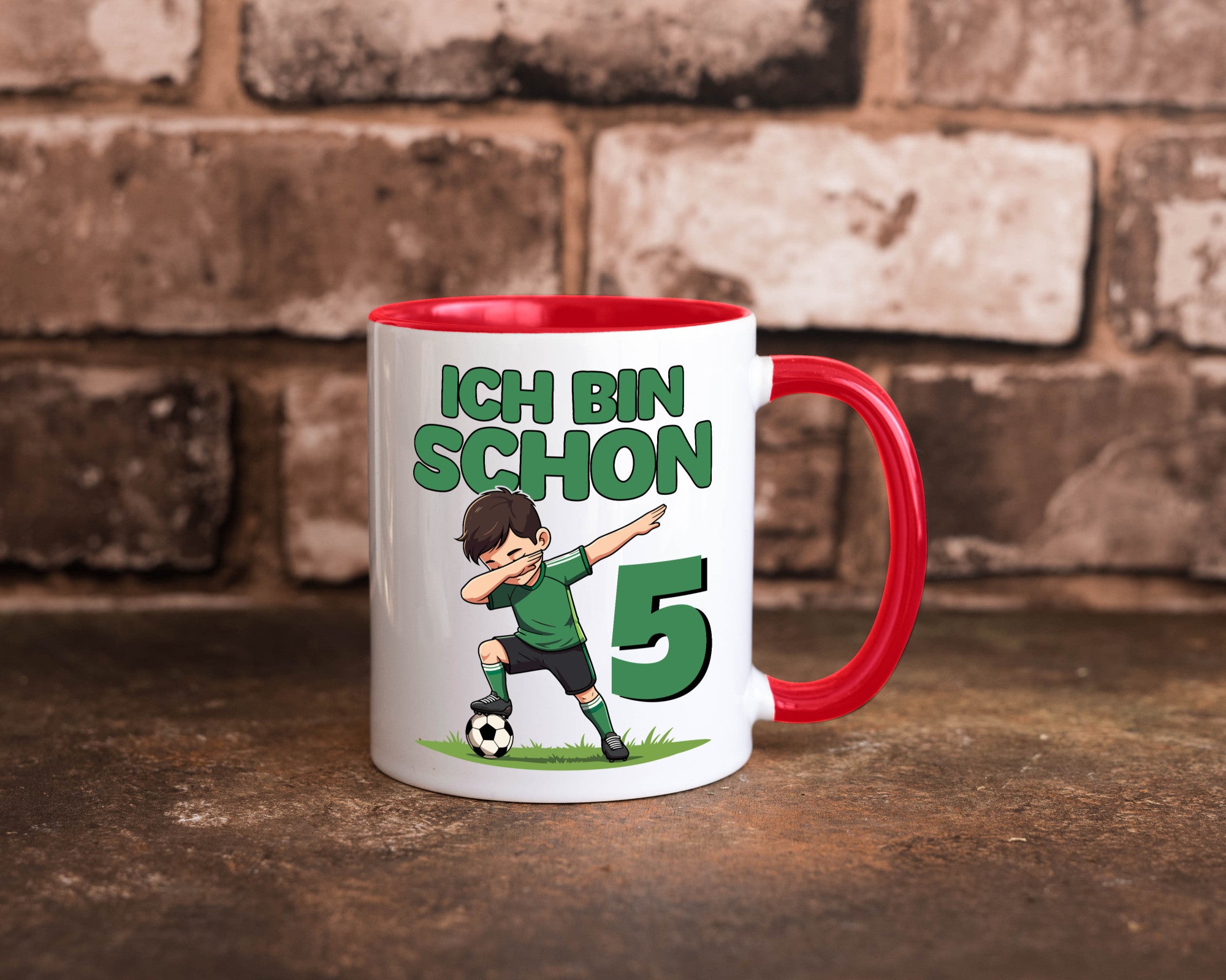 5. Geburtstag | 5 Jahre Fußballer lustiger Spruch Geschenk Geschenkidee Tasse