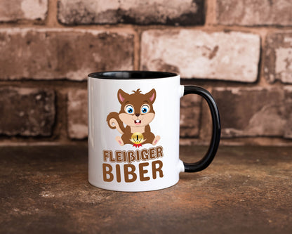 Fleißiger Biber | Motiv Tasse Kinder Geburtstag lustig Geschenkidee Geschenk
