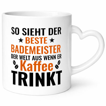 Kaffee trinkt: Bademeister | Rettungsschwimmer lustiger Spruch Geschenk Humor