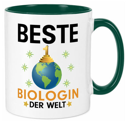 Welt Beste Biologin | Biologie Naturforscherin Geschenkidee Humor Tasse