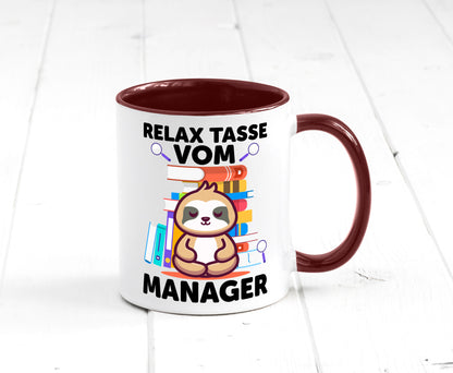 Relax Tasse: Manager | Management lustig Humor Geschenkidee Geschenk Tasse
