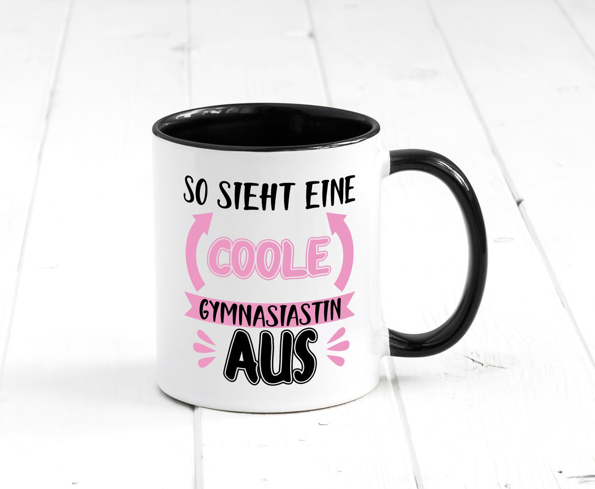 Coole Gymnasiastin | Mädchen Tasse Schülerin lustig Humor Geschenkidee Geschenk