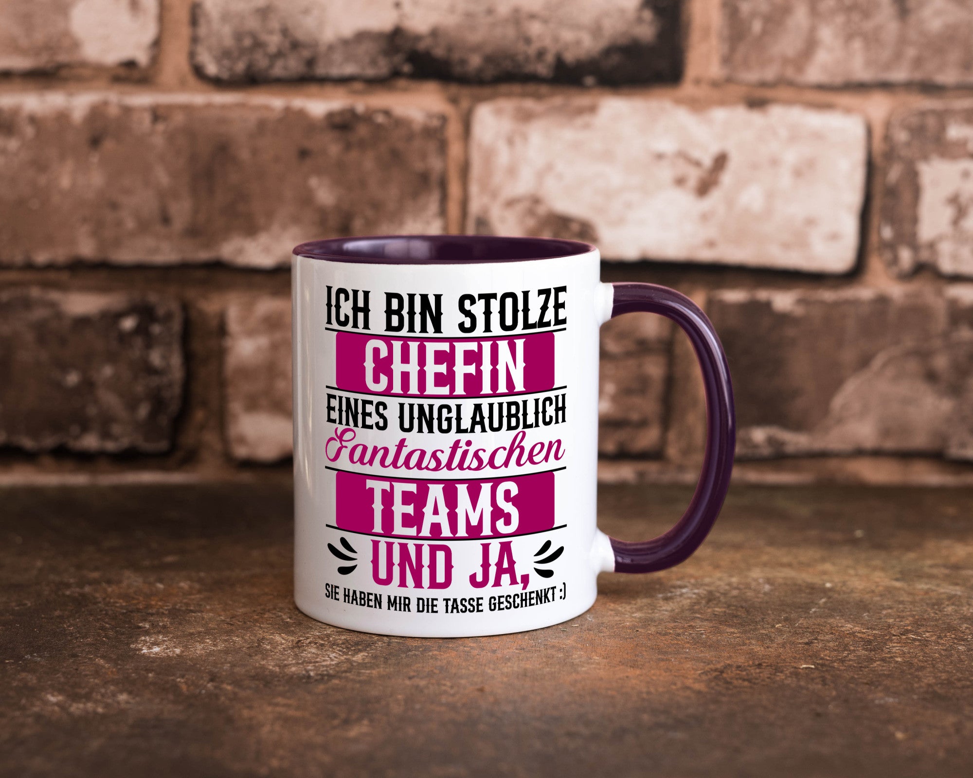 Stolze Chefin | Tolles Team Mitarbeiter lustig Arbeit Kollegen Büro Geschenk