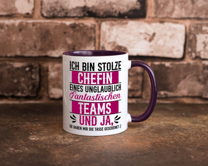 Stolze Chefin | Tolles Team Mitarbeiter lustig Arbeit Kollegen Büro Geschenk