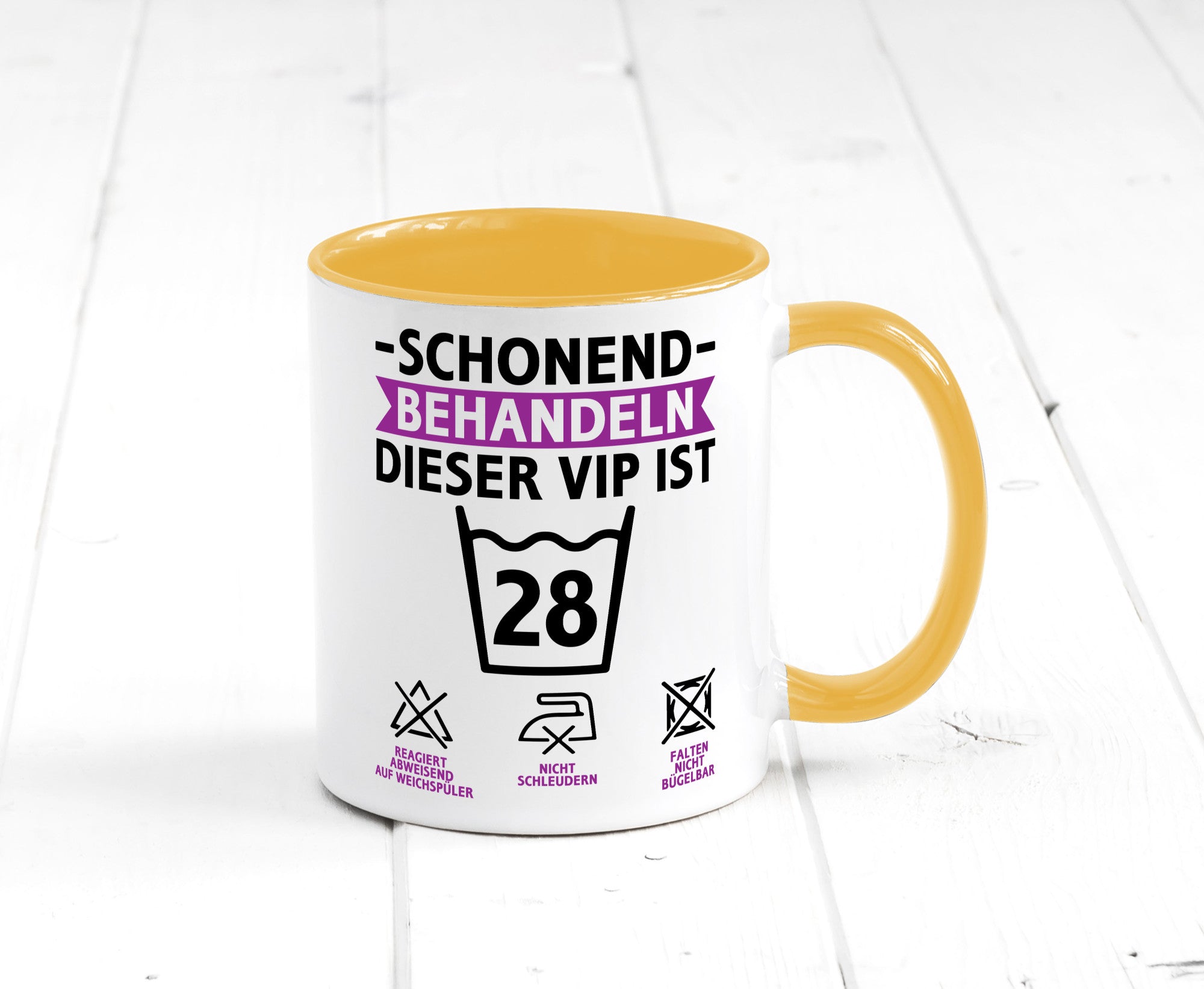 28 Geburtstag | schonend behandeln Jahre Humor Geschenkidee Tasse