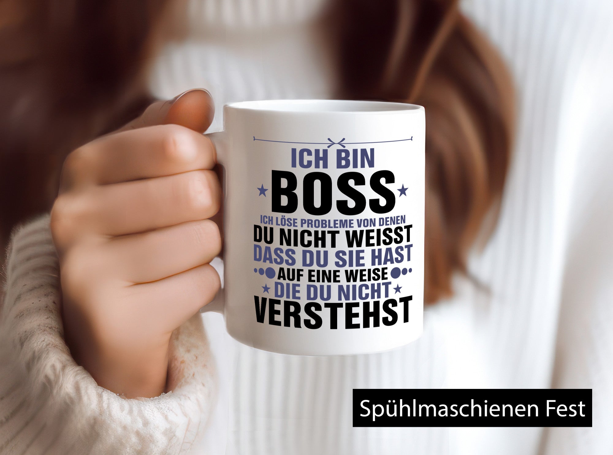 Löse Probleme: Boss | Führungskraft Vorgesetzter Geschenkidee Humor Tasse