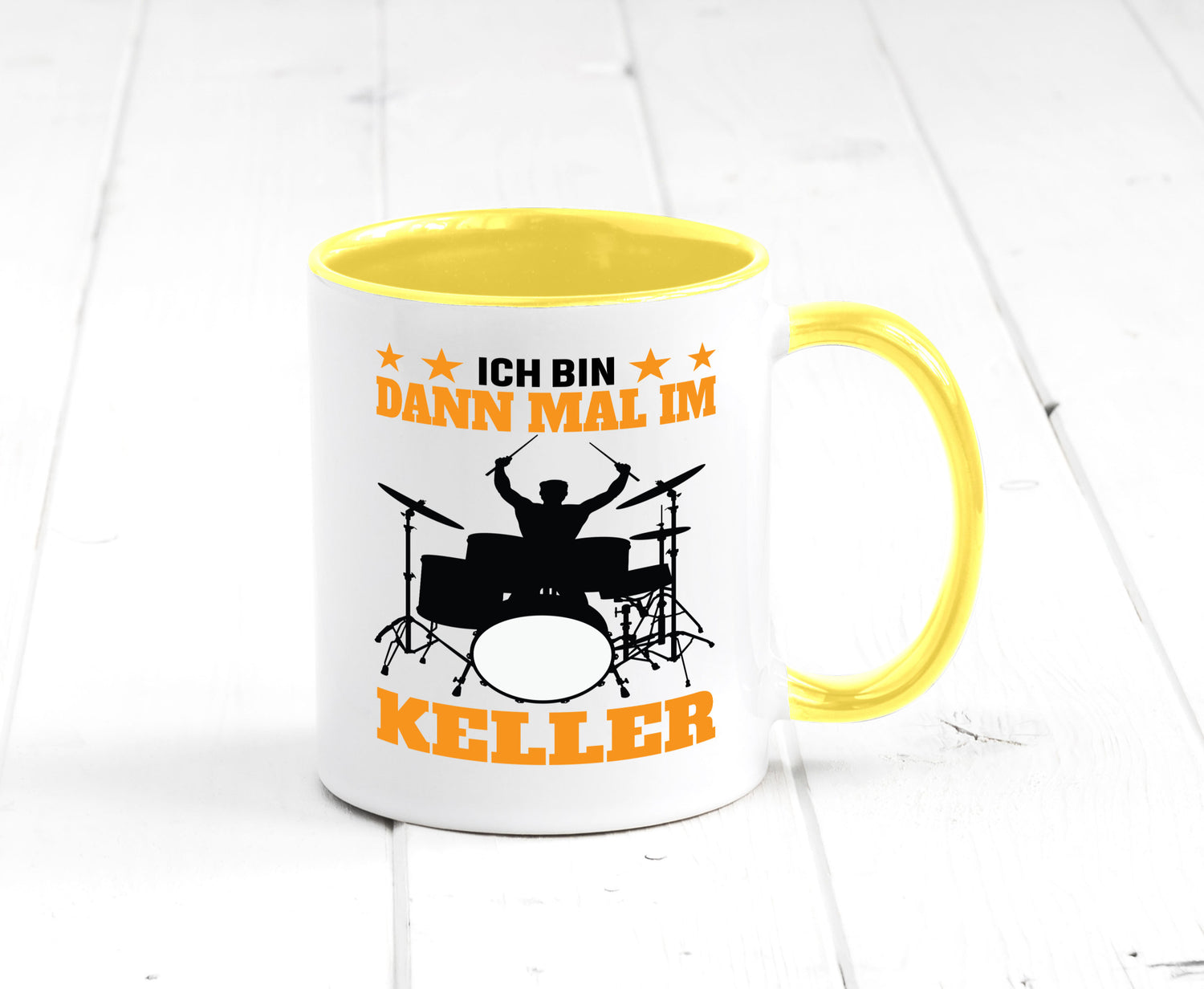 Ich bin dann mal im keller | Schlagzeug Musiker Musik lustig Humor Geschenkidee