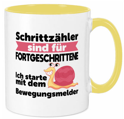 Schrittzähler Fortgeschrittene, Bewegungsmelder | Schnecke Geschenk Humor