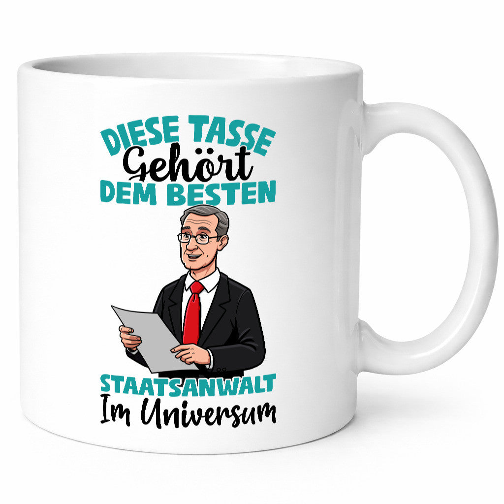 Im Universum: Staatsanwalt | Anwalt Jurist Humor Geschenkidee Tasse