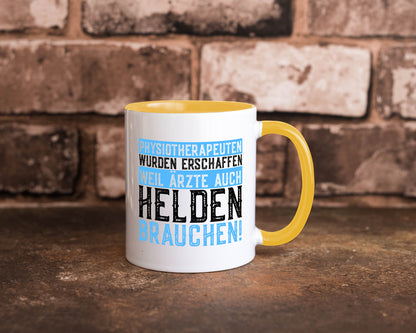 Physiotherapeut | Helden Therapeutin lustiger Spruch Humor Geschenkidee Tasse