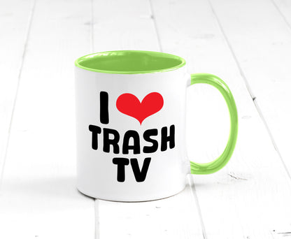 I love Trash TV | v2 lustig Humor Geschenkidee Geschenk Tasse
