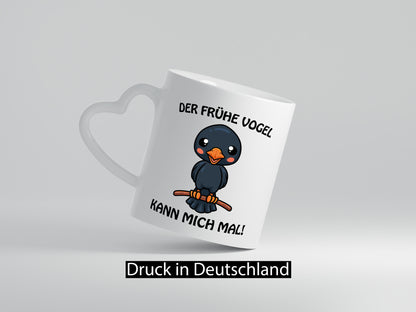 Der Frühe Vogel Humor Geschenkidee Tasse