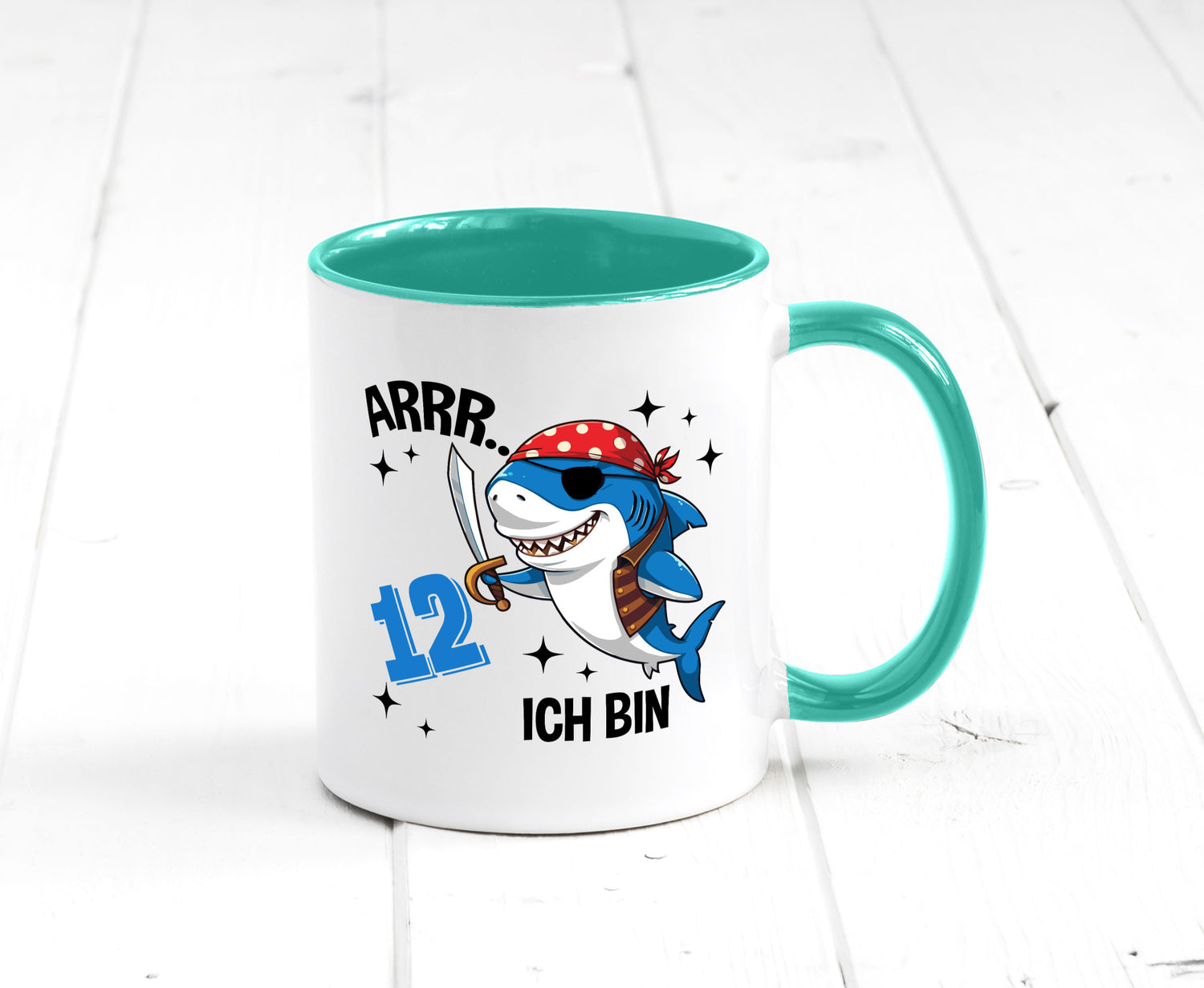 12. Geburtstag | 12 Jahre Arr Pirat Hai Piraten Geschenk Geschenkidee lustiger