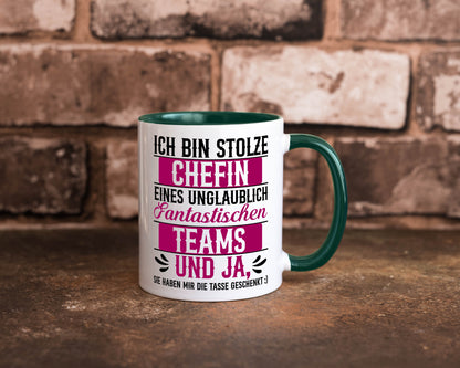 Stolze Chefin | Tolles Team Mitarbeiter lustig Arbeit Kollegen Büro Geschenk