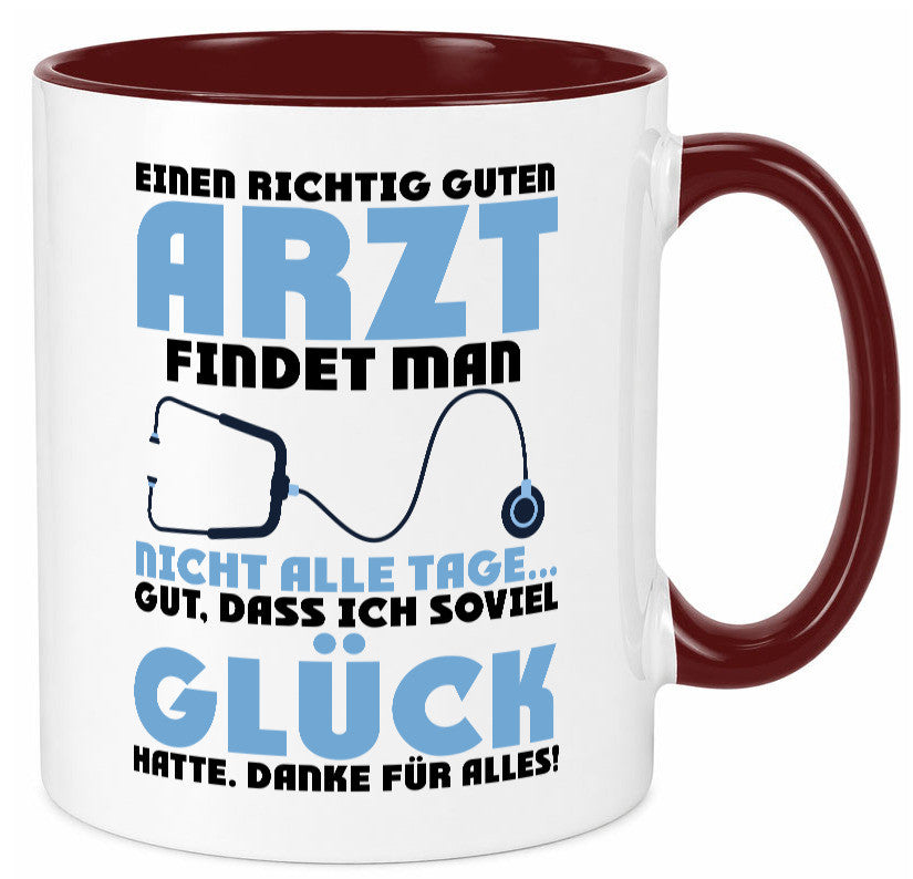 Richtig guter Arzt | Dankeschön Doktor Stethoskop Humor Geschenkidee Tasse