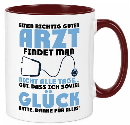 Richtig guter Arzt | Dankeschön Doktor Stethoskop Humor Geschenkidee Tasse