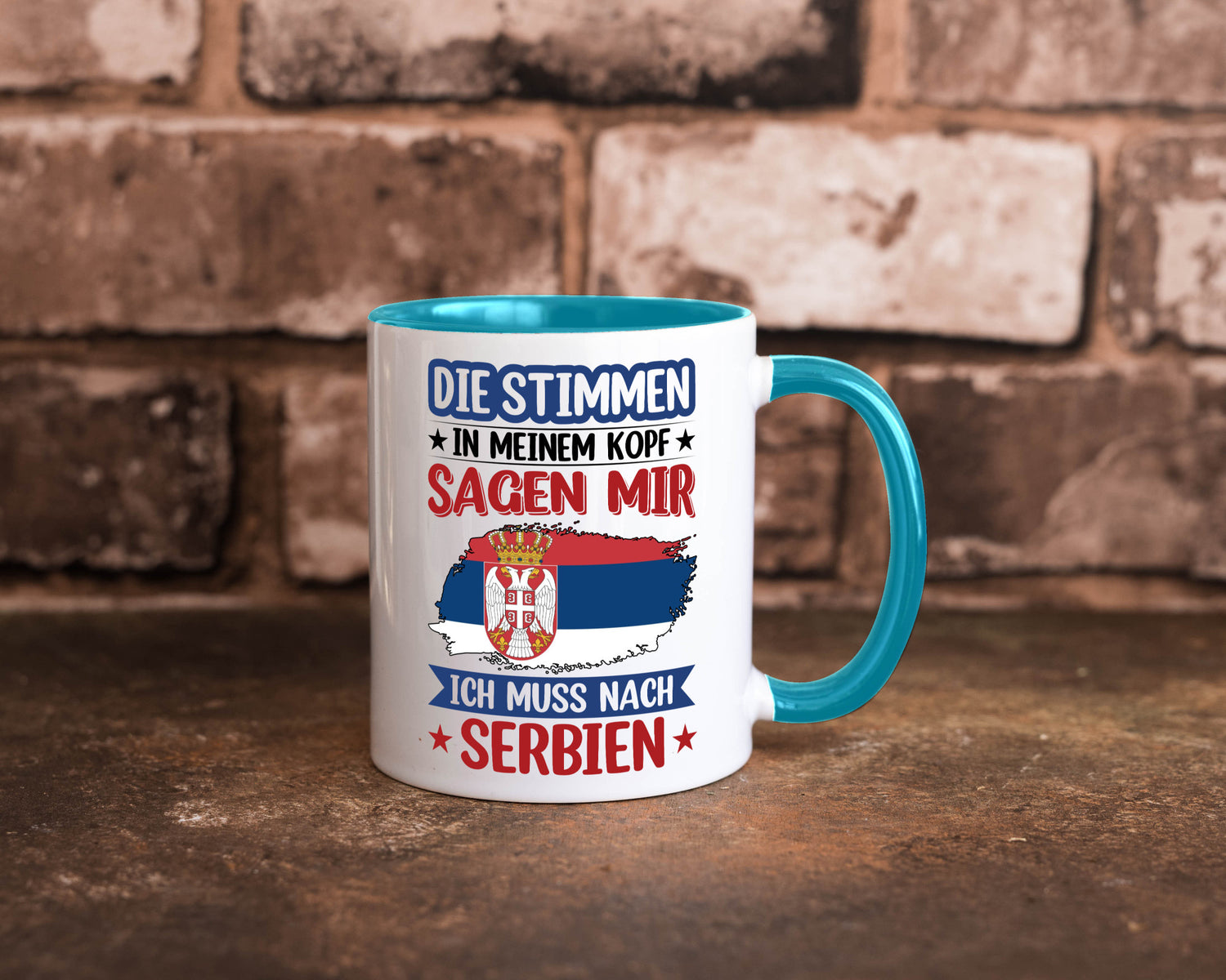 Serbien | Urlaub Stimmen in meinem Kopf Traumland v2 Geschenk Humor