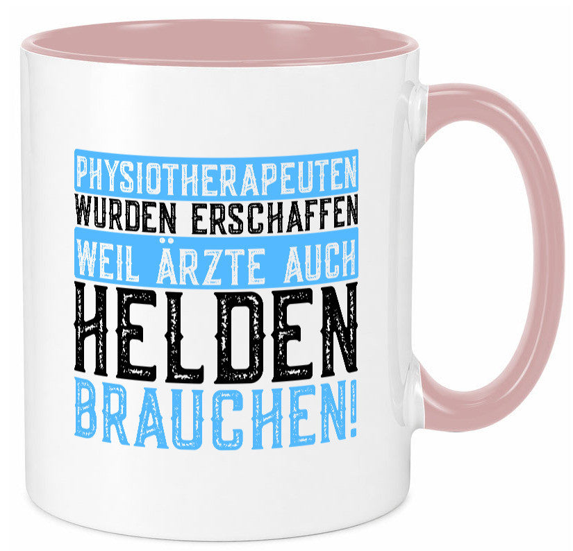Physiotherapeut | Helden Therapeutin lustiger Spruch Humor Geschenkidee Tasse