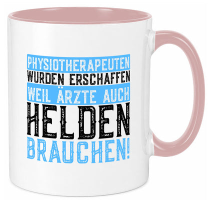 Physiotherapeut | Helden Therapeutin lustiger Spruch Humor Geschenkidee Tasse